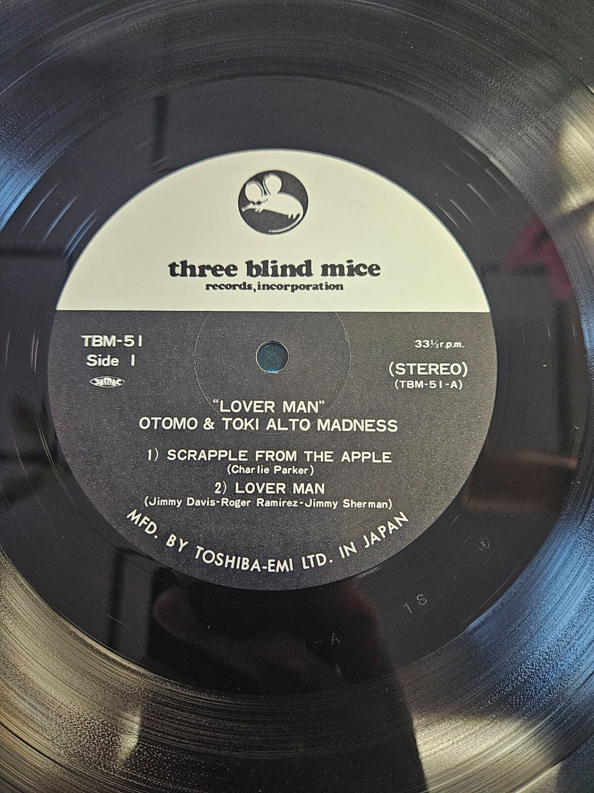 YOSHIO OTOMO/HIDEFUMI TOKI ALTO-MADNESS "LOVER MAN" Used Near Mint LP6