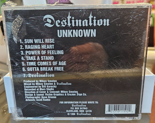 Destination "Unknown" Brand New Factory Sealed CD 1998 Release Ohio Metal1