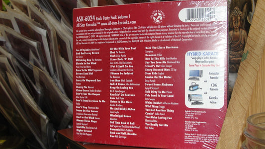 All Star Karaoke: Rock Party Pack Vol. 1 48 Songs 4 CDs Brand New Factory Sealed1