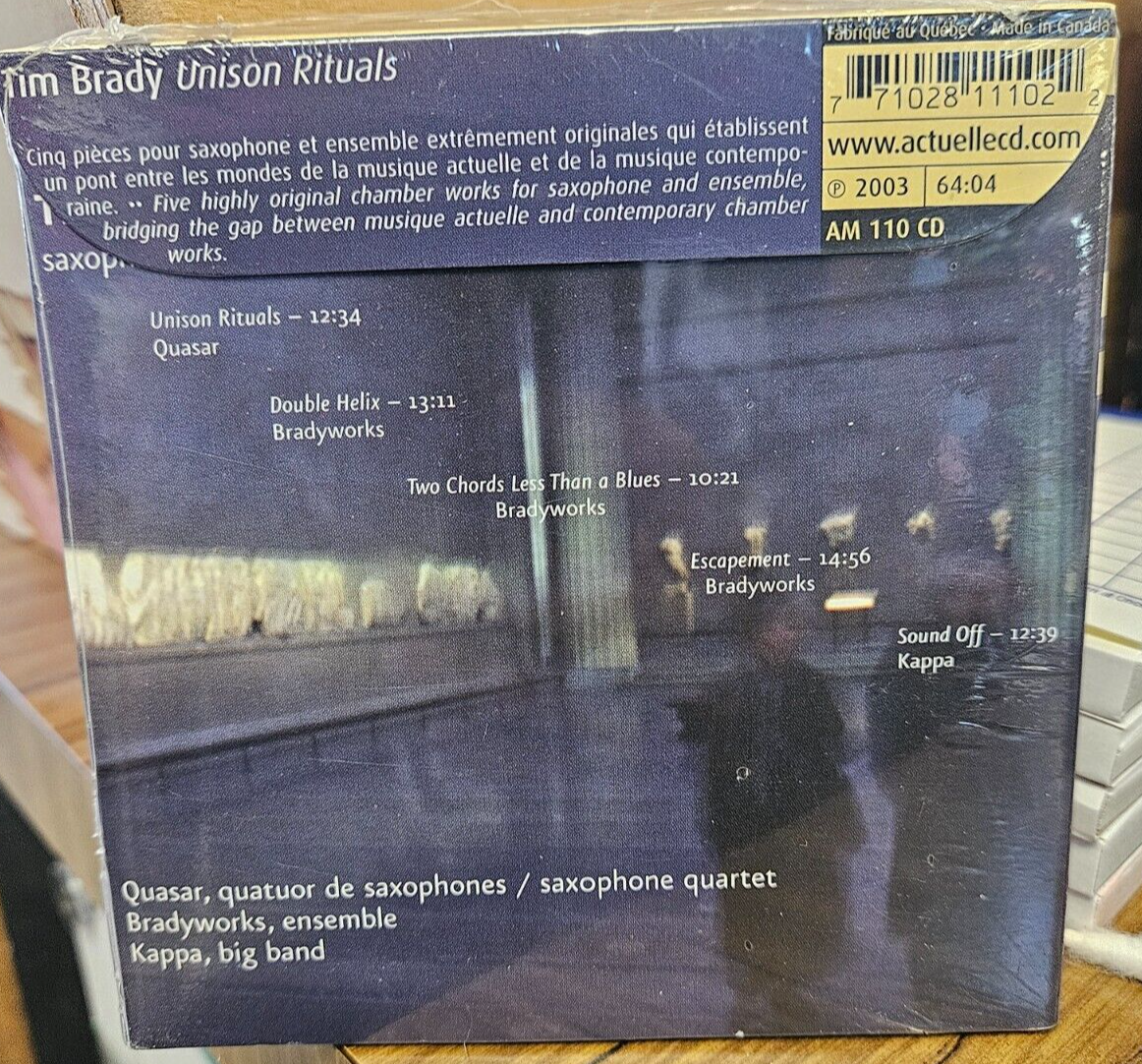 Tim Brady "Unison Rituals" Brand New CD Mint Sealed1