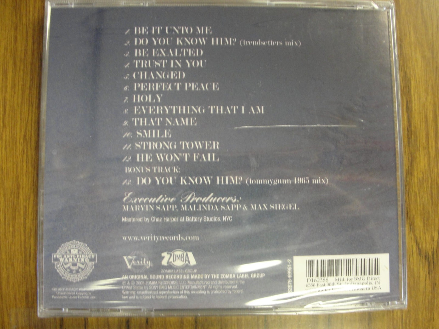 Be Exalted by Marvin Sapp (CD, Jul-2005, Verity)1