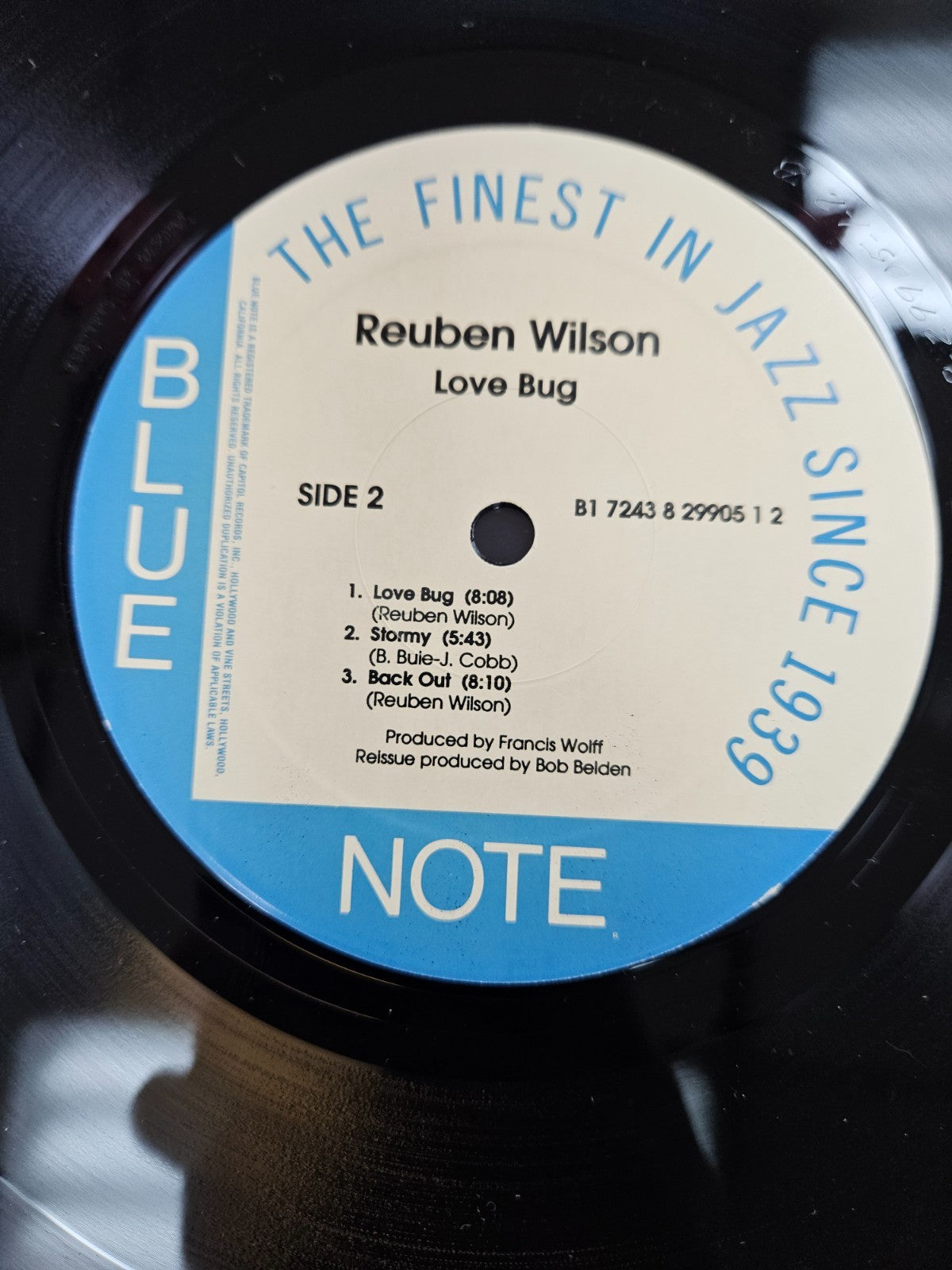 REUBEN WILSON "Love Bug" Rare Groove Series 1997 Blue Note VG+ VG+ Used LP3