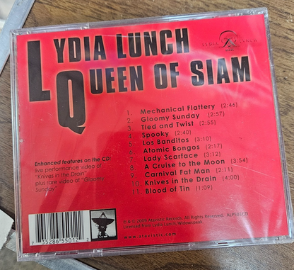 LYDIA LUNCH "QUEEN OF SIAM." Brand New Factory Sealed CD 2009 Atavistic Records1