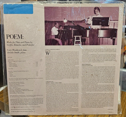 Gary Woodward, Brooks Smith "POEM" Stereophile LP Sealed MInt1