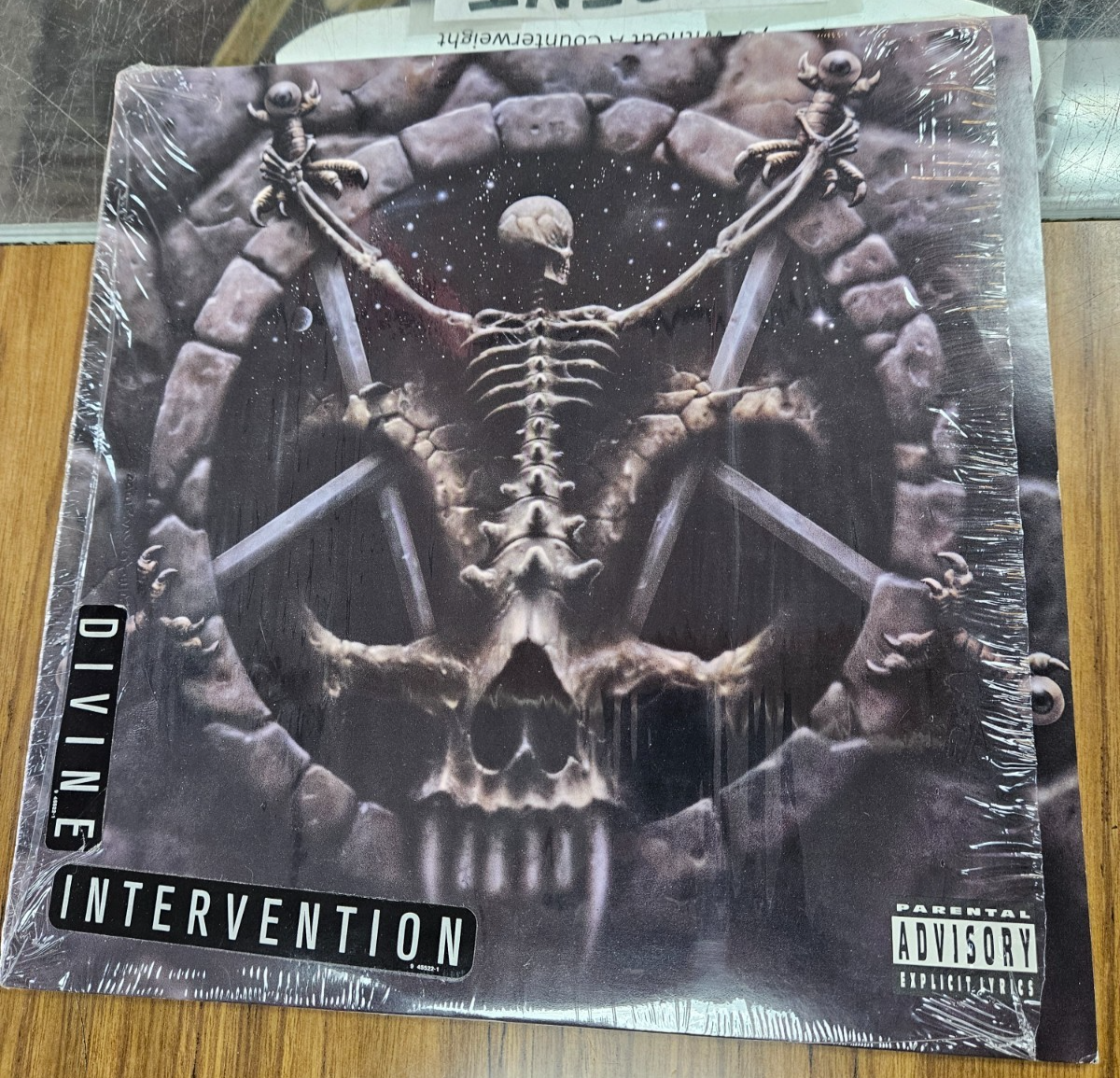 SLAYER Divine Intervention RED Translusent Vinyl VG+ Used LP 1994 W/ Lyric Sheet0
