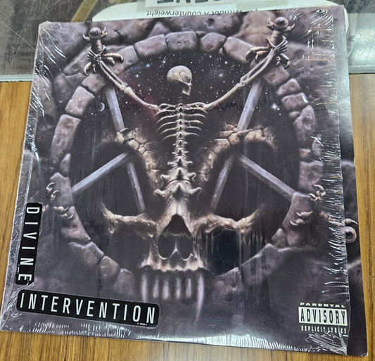 SLAYER Divine Intervention RED Translusent Vinyl VG+ Used LP 1994 W/ Lyric Sheet0