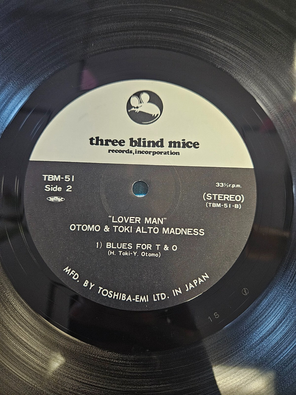 YOSHIO OTOMO/HIDEFUMI TOKI ALTO-MADNESS "LOVER MAN" Used Near Mint LP5