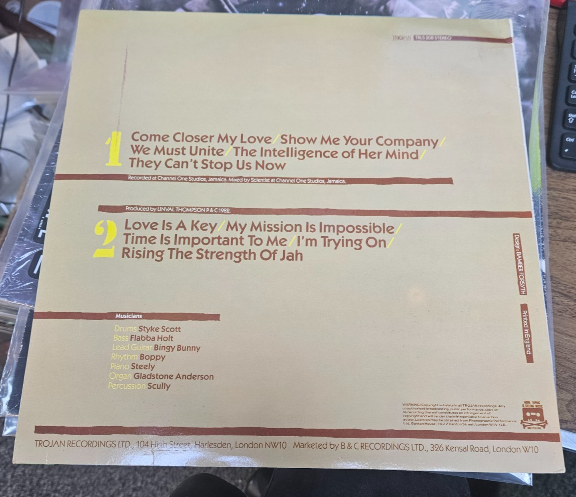 THE VICEROYS "We Must Unite" 1982 Trojan Records Relaese U.K. VG+ LP Cover VG+1