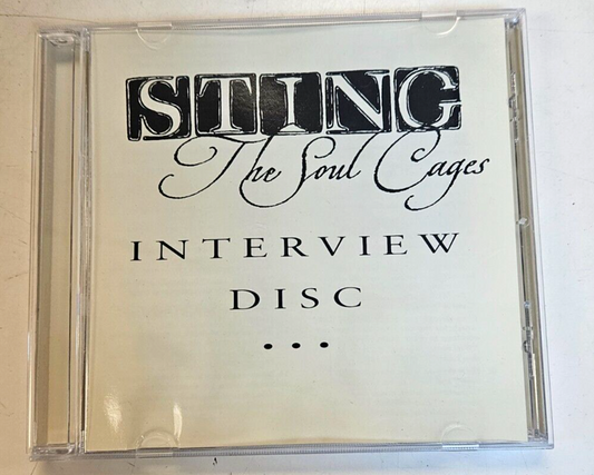 Sting "The Soul Cages Interveiw Disc" Used CD VG+0
