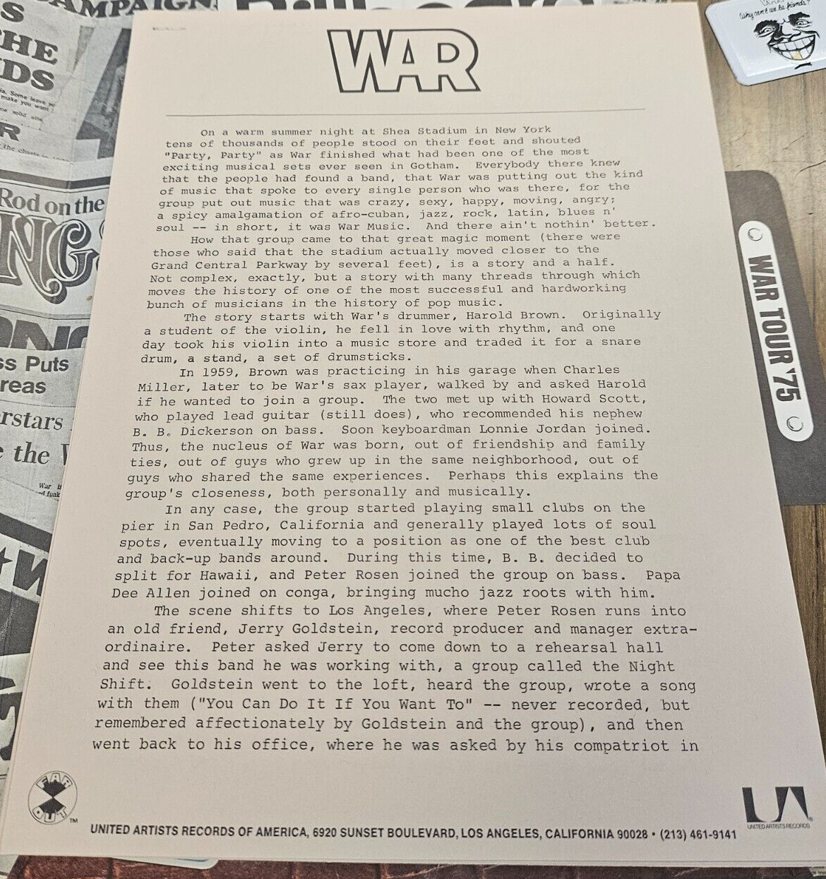 WAR "WHY CAN'T WE BE FRIENDS" Used Rare LP Box Set VG+VG+ 197520