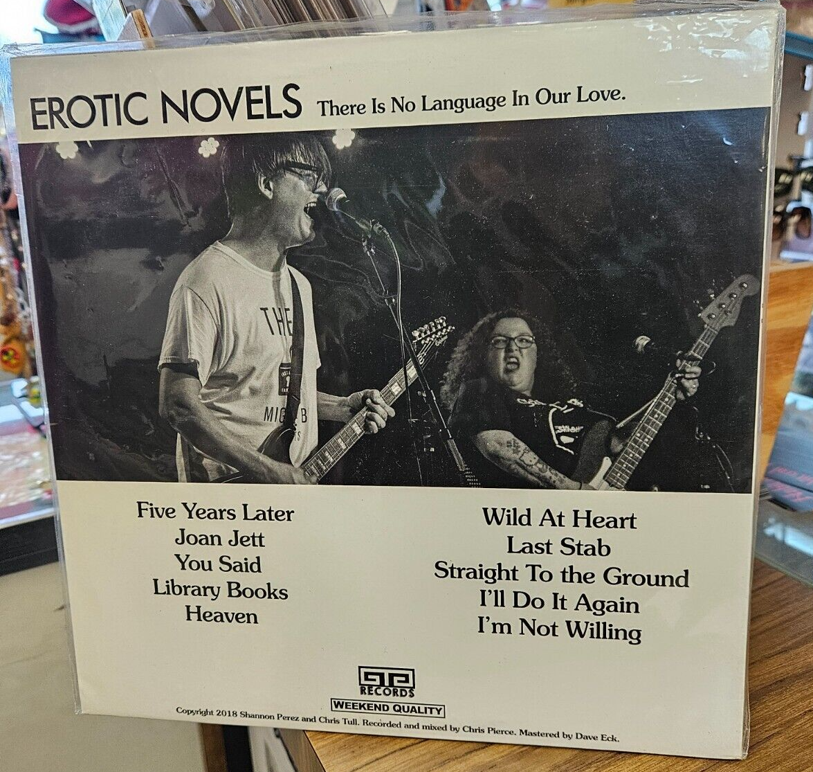 EROTIC NOVELS "There Is No Language In Our Love" Brand New Sealed  LP2
