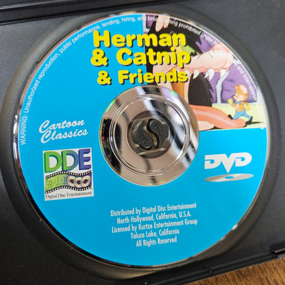 Herman & Catnip & Friends Used RARE DVD VG+ VG+ Cartoon Classics All Region4