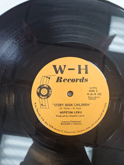 HOPETON LEWIS "THINK POSITIVE" 12" W-H RECORDS RELEASE 45 RPM VG+ GENERIC COVER 1