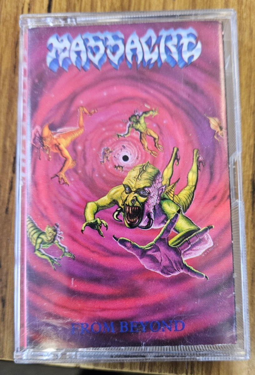 MASSACRE "FROM BEYOND" USED CASSETTE 1991 EARACHE RECORDS RELEASE VG+ VG+0