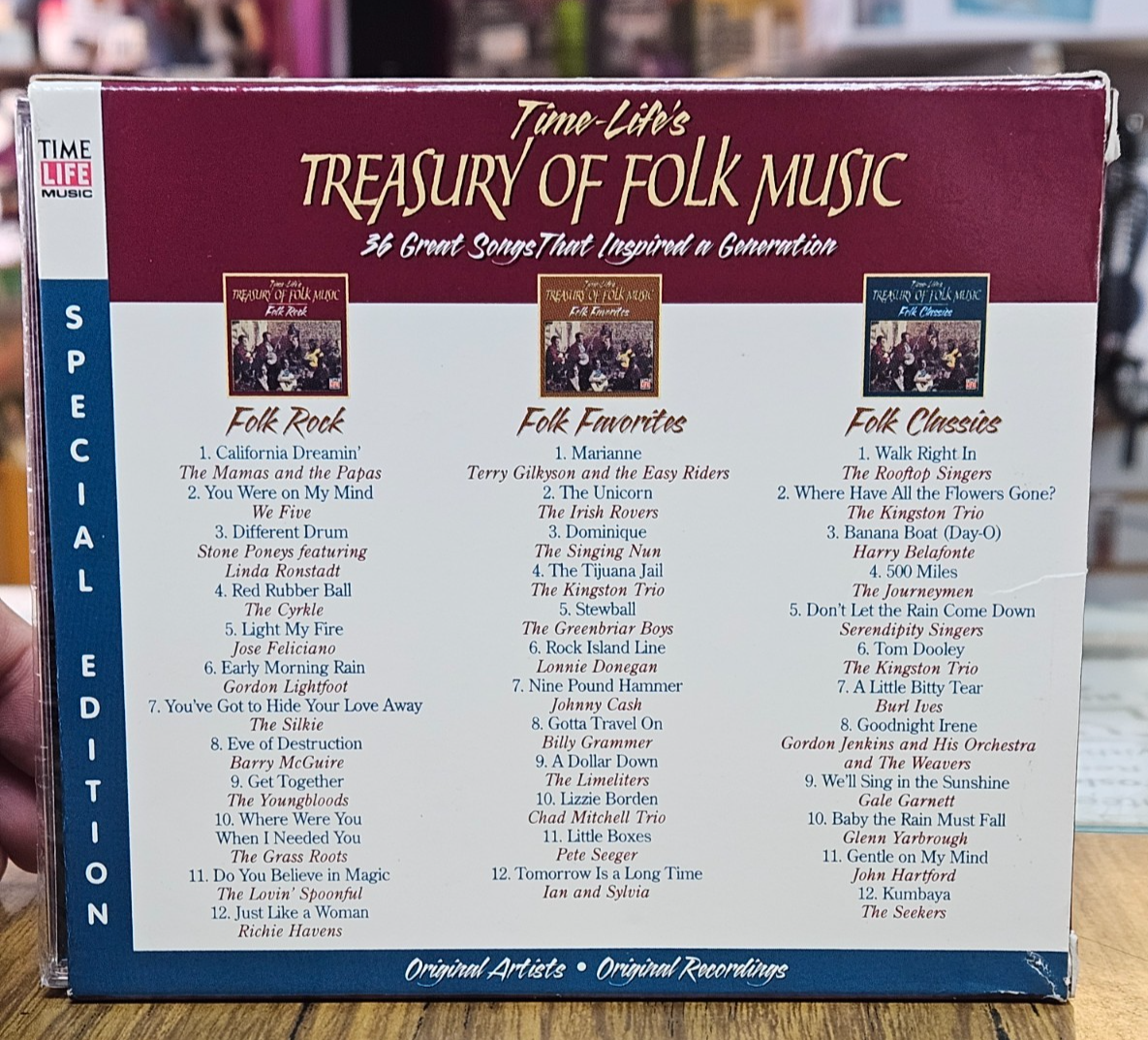 TIME LIFE'S Tresury Of Folk Music 3 CD SET BRAND NEW FACTORY SEALED 1