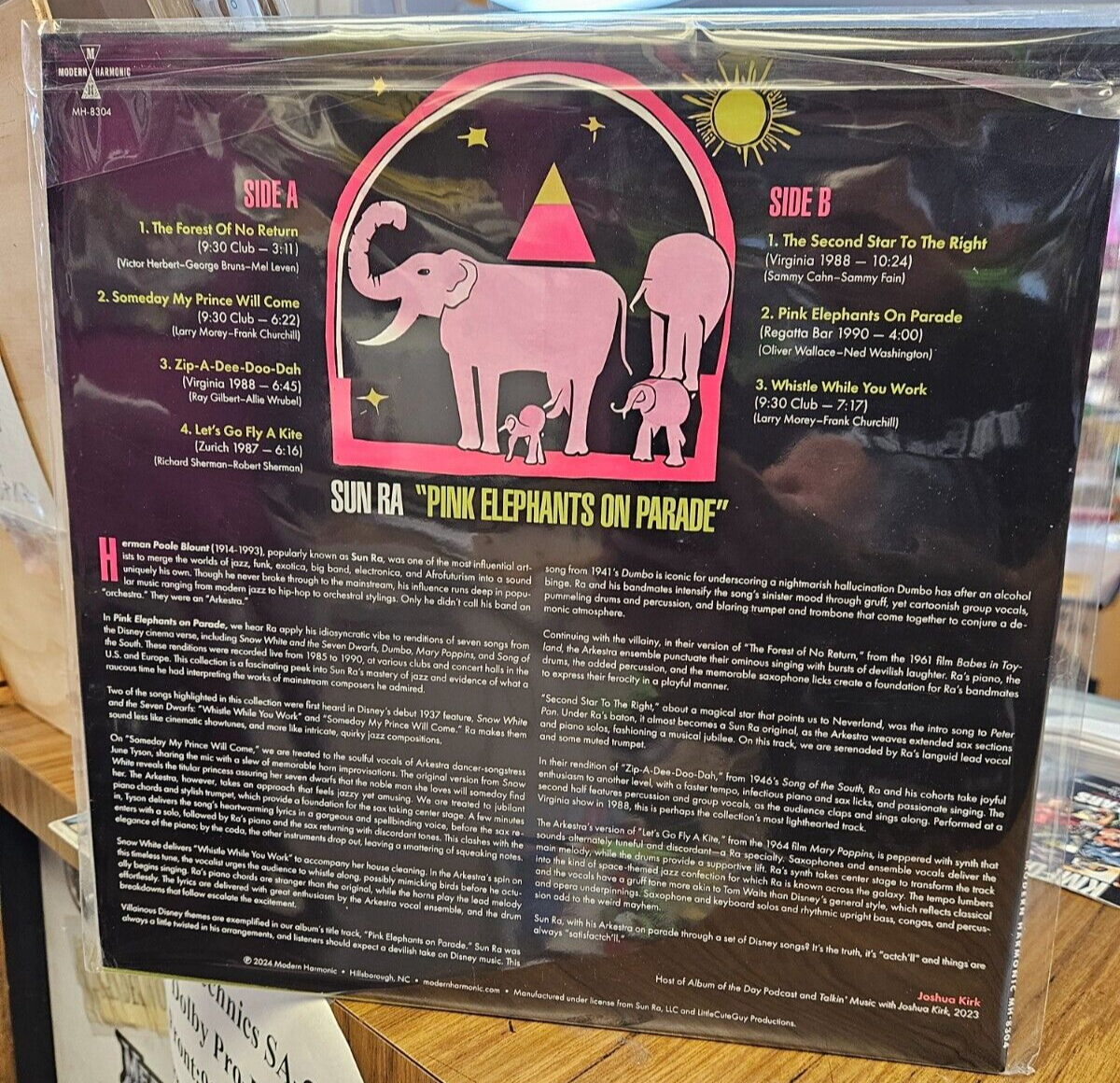 Sun RA - Pink Elephants on Parade - RSD 2024 LP PINK COLOR Vinyl Record - SEALED2
