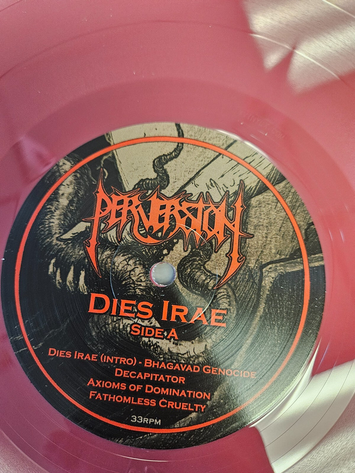 PERVERSION "Die Irae" Limited 200 Oxblood Used NM LP6