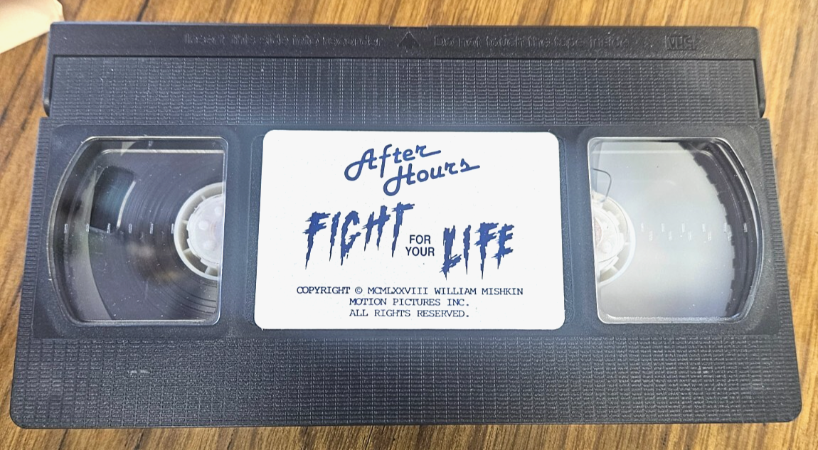 FIGHT FOR YOUR LIFE RARE!!! Used VHS After Hours Entertainment Rated R2