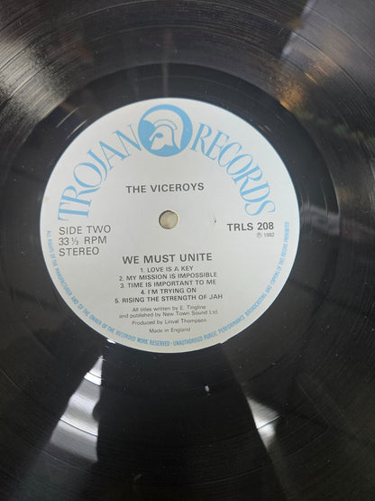 THE VICEROYS "We Must Unite" 1982 Trojan Records Relaese U.K. VG+ LP Cover VG+8
