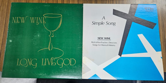 A SIMPLE SONG RICK / RON FRACKER & NEW WINE, LONG LIVE GOD LP COMBO USED VG VG0