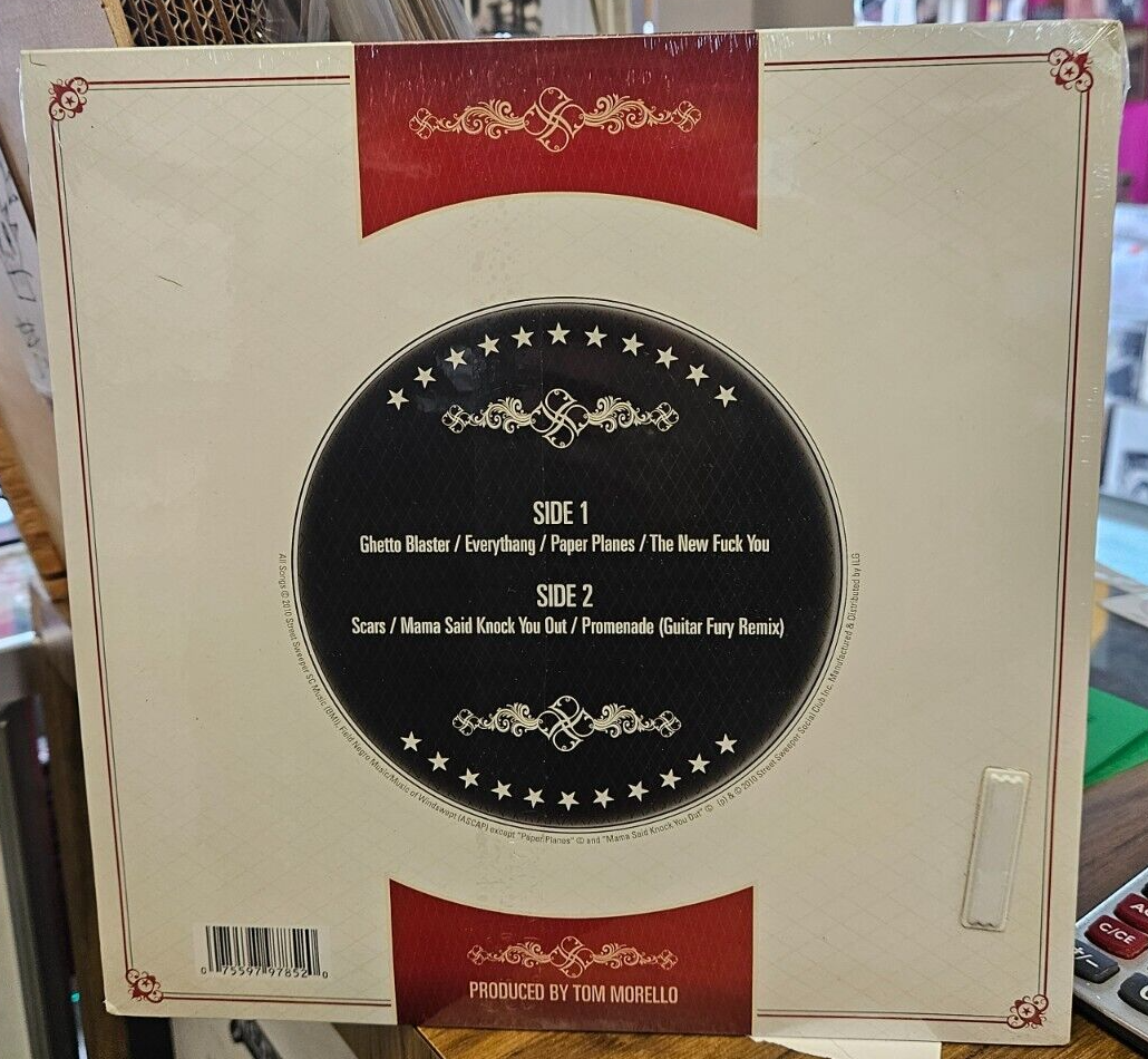 STREET SWEEPER SOCIAL CLUB "The Ghetto Blaster EP" New Sealed 10" Record RED1