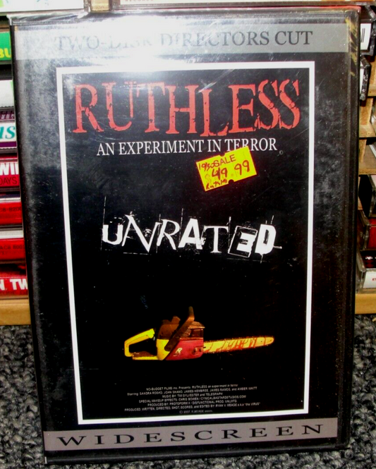RUTHLESS An Experiment In Terror UNRATED  New Sealed DVD0