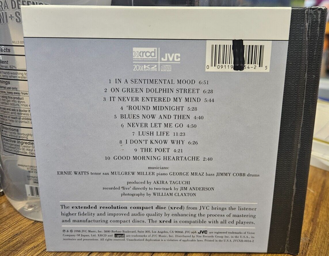ernie watts Classic moods Used CD VG Cover VG1