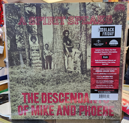 The Descendants Of Mike And Phoebe "Spirit Speaks" RSD BF 2025 New LP NM-NM0