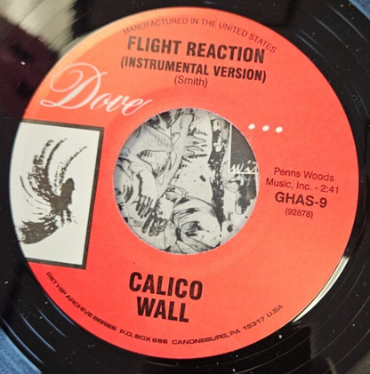 Calico Wall "I'm A Living Sickness" Bside Flight Reaction" New 7' Record Mint2