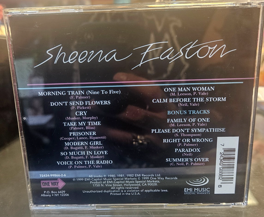 SHEENA EASTON Self Titled Used VG+ CD With Bonus Tracks. 1999 EMI Music1