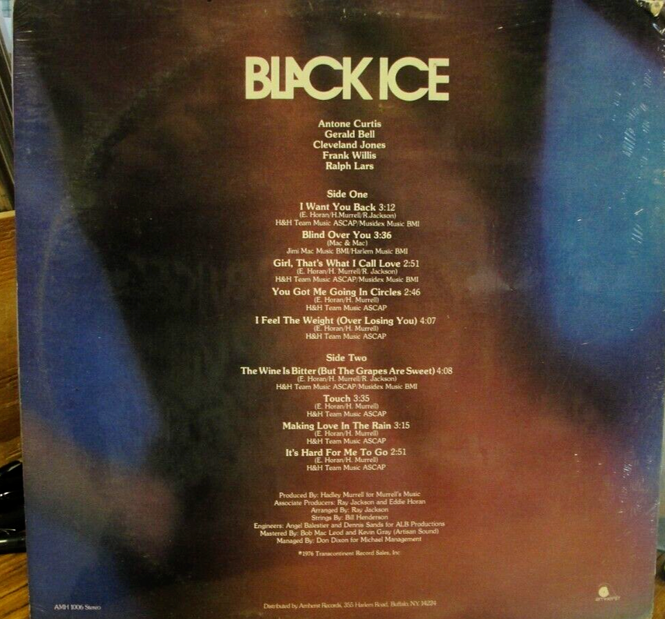 Black Ice Self Titled LP  Factory Sealed Amherst 1977 Soul Funk1