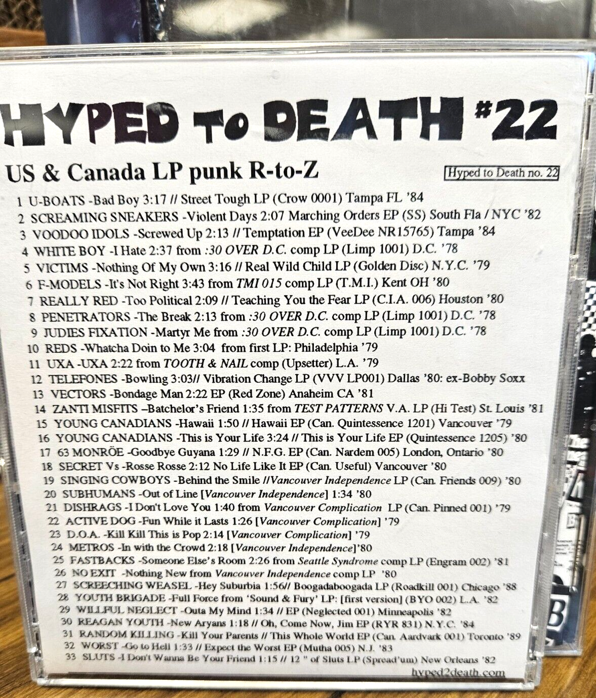 Hyped to death #22 Near Mint CD1