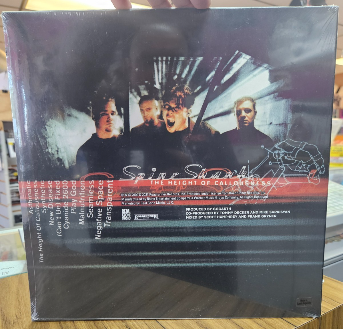 SPINESHANK "THE HEIGHT OF CALLOUSNESS" NEW SEALED LP LTD 1500 RED CLOUD COPIES1