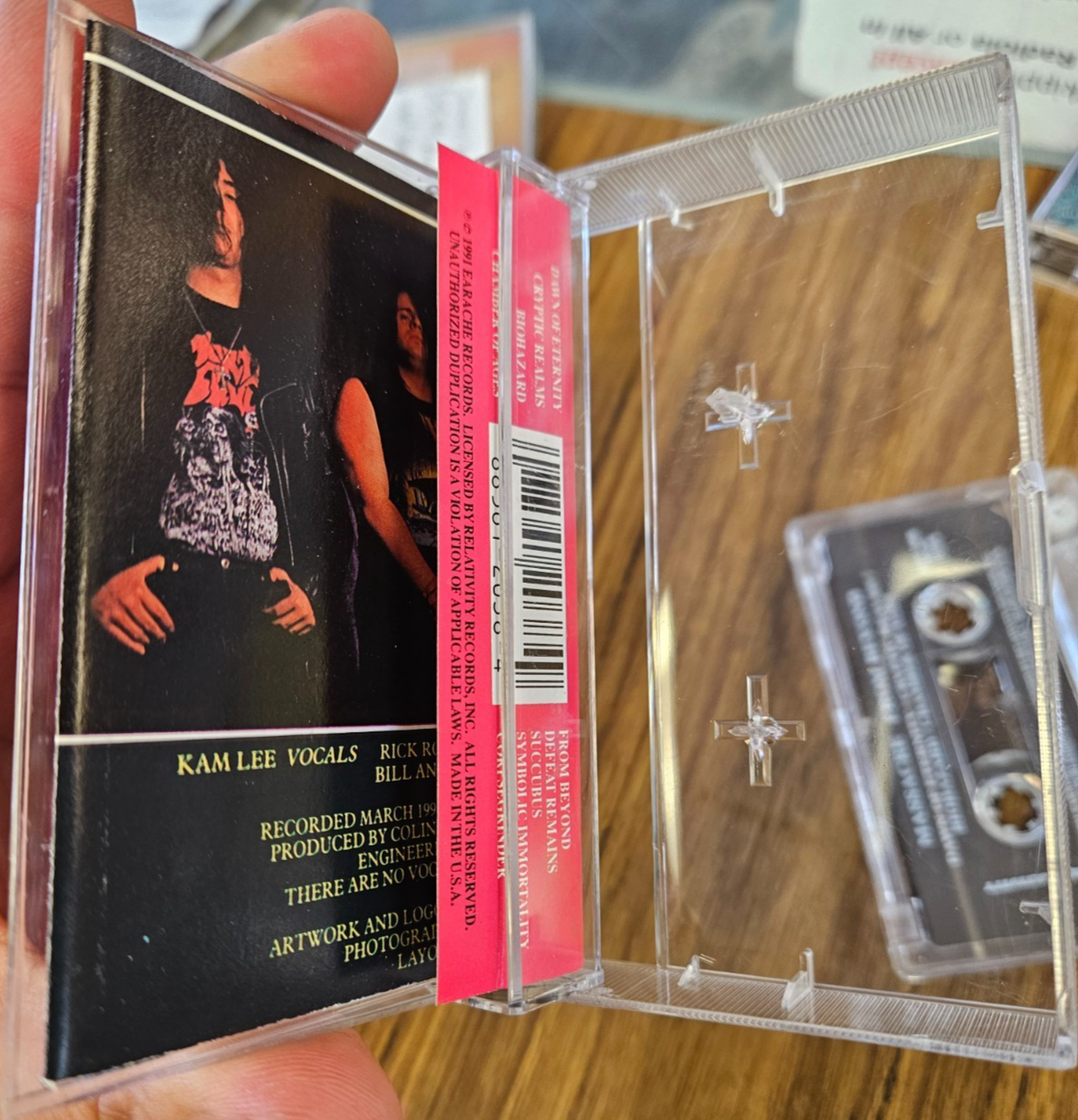 MASSACRE "FROM BEYOND" USED CASSETTE 1991 EARACHE RECORDS RELEASE VG+ VG+3