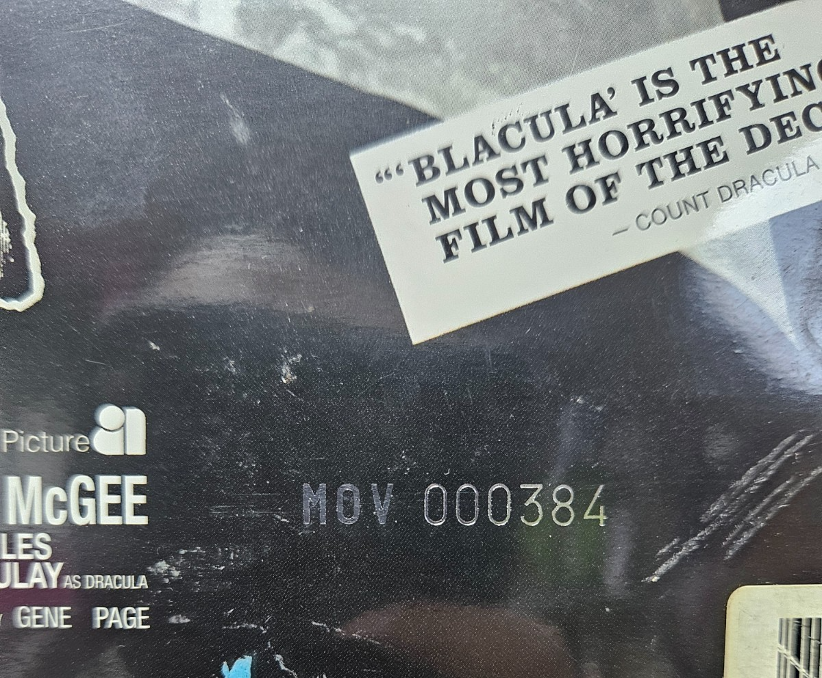 BLACULA SOUNDTRACK M.O.V. SILVER & BLACK MARBLED VINYL NUMBERED COPY SEALED LP4