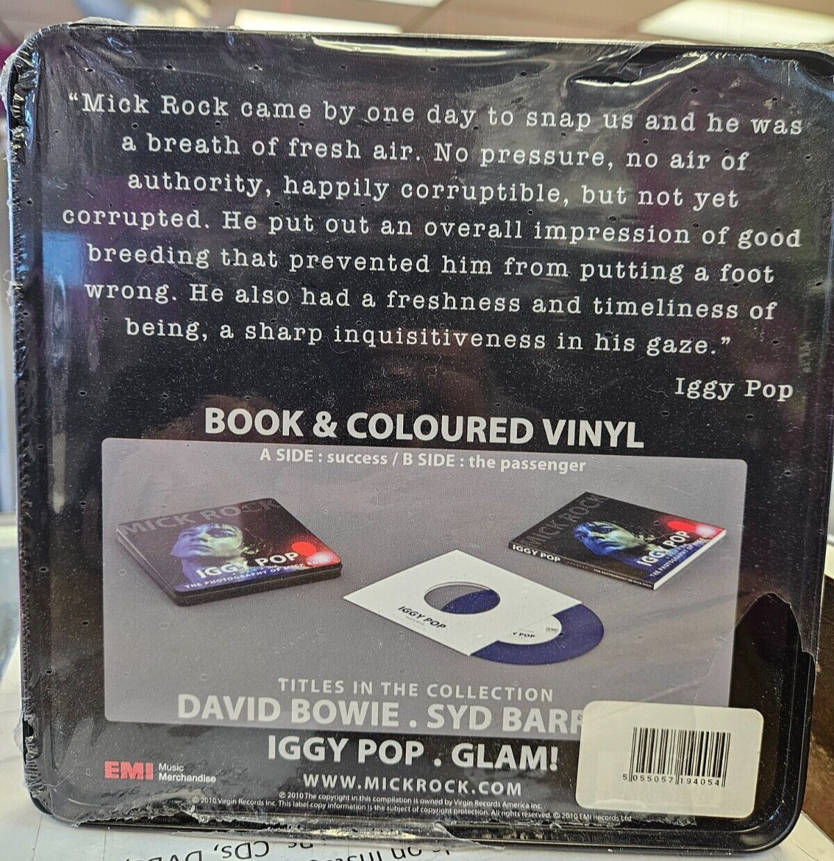 THE PHOTOGRAPHY OF MICK ROCK "Iggy Pop Success" NEW Sealed 7" Record And Book1