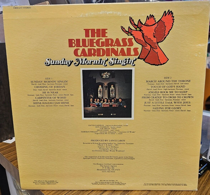 Bluegrass Cardinals X3 LPs All VG+ VG10