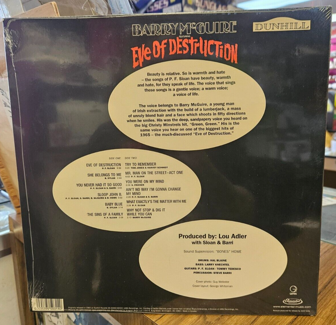 Barry McGuire "Eve Of Destuction" Limited Edition New Sealed LP1