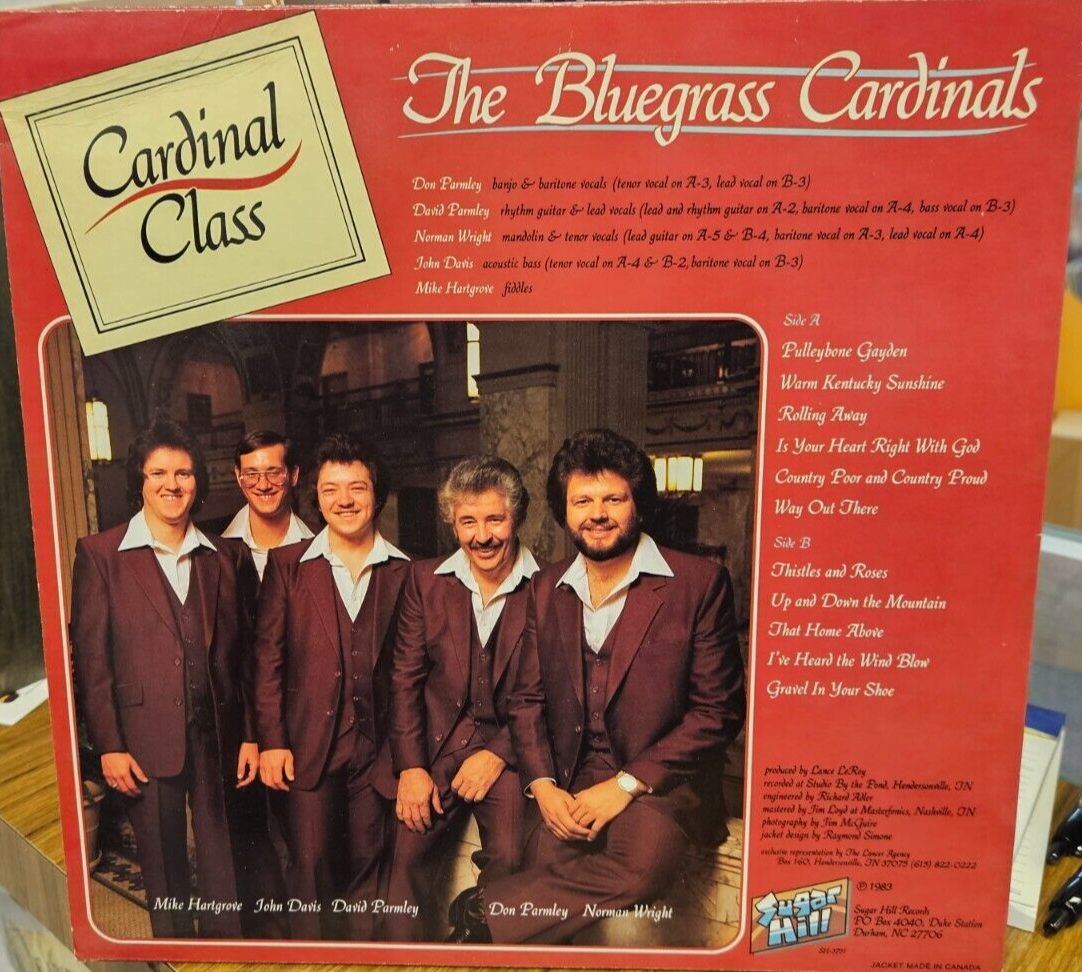 Bluegrass Cardinals X3 LPs All VG+ VG4