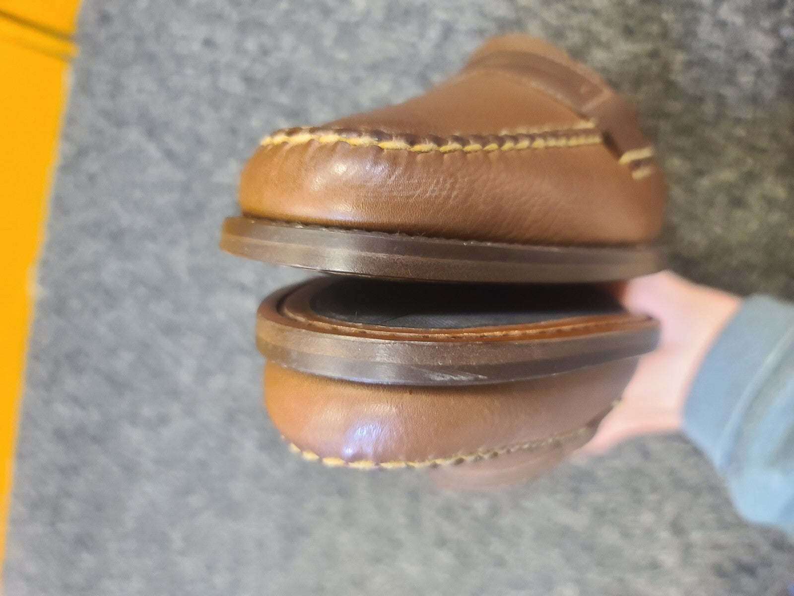 JOHNSTON & MURPHY 9.5 Narrow New Fetzer Penny Leather Loafers W/ Box 20-61414