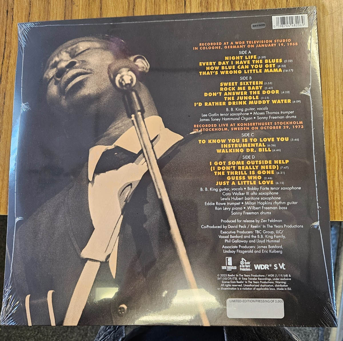 B.B. KING  BLUeS LIVE GERMANY SWEDEN 2025 Black Friday RSD New Sealed Double Lp1