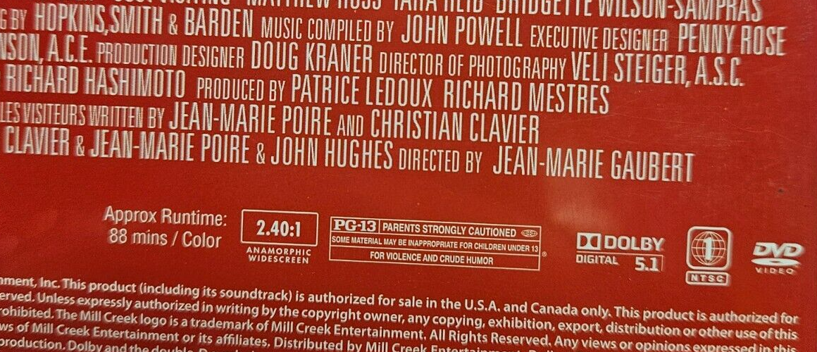 JUST VISTING Used DVD VG+ RARE Movie Reno, Applegate, Clavier3