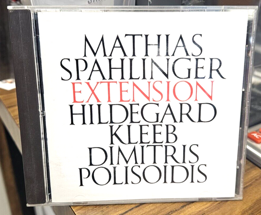 Mathias Spahlinger "Extension" CD VG+0
