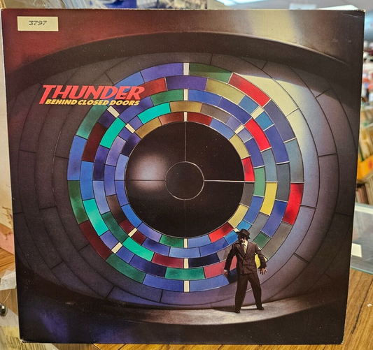 Thunder "Behind Closed Doors" Used Numbered Red/Blue VG+VG+ LP0
