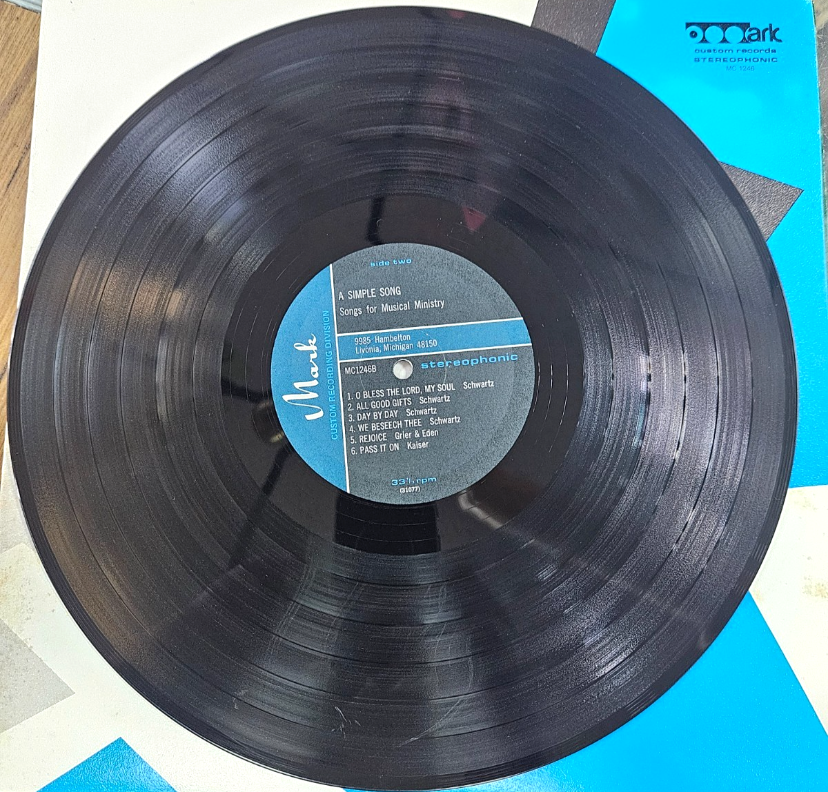 A SIMPLE SONG RICK / RON FRACKER & NEW WINE, LONG LIVE GOD LP COMBO USED VG VG8