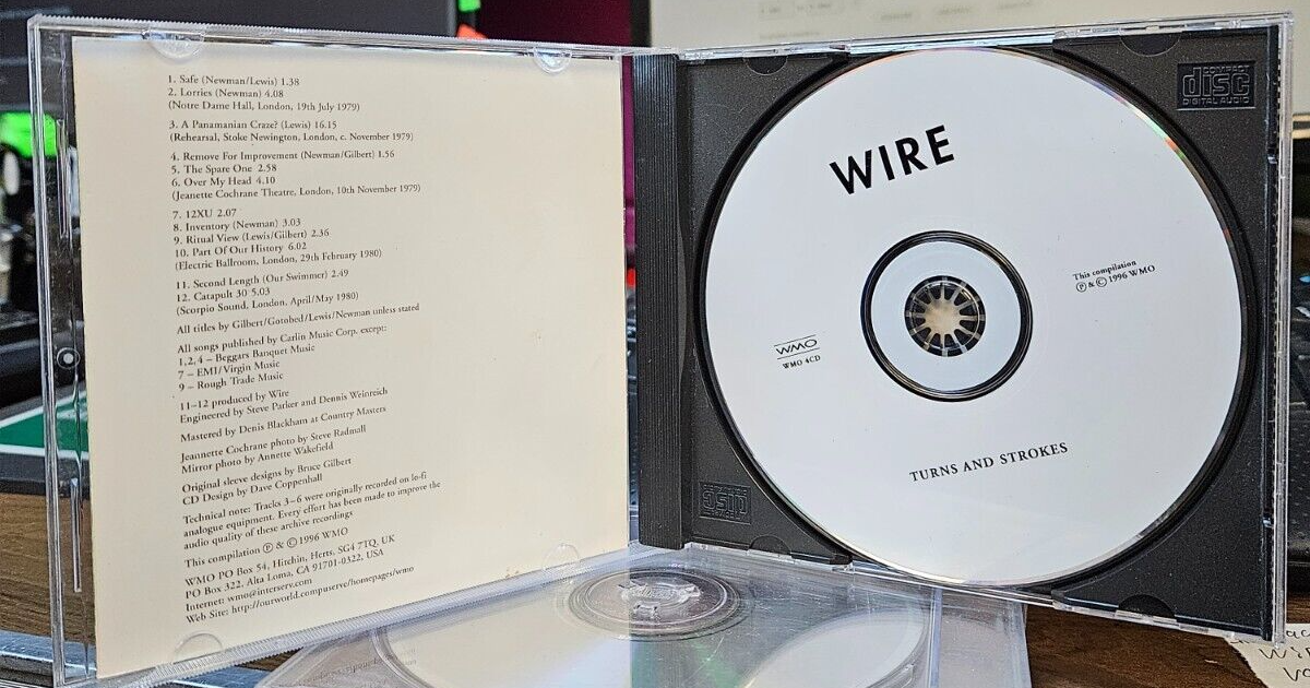 WIRE "Turns And Strokes"  1996 Release Used CD VG+ VG+2
