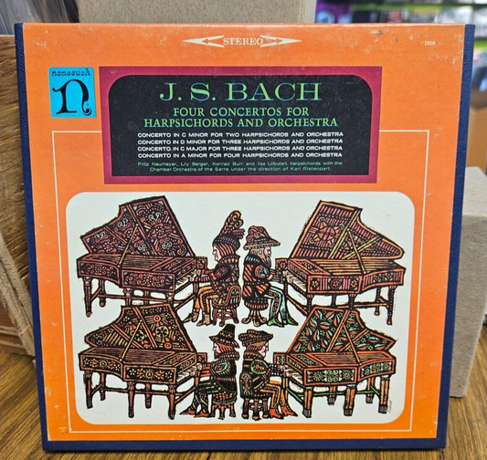J.S. Bach Four Concertos For Harpsichords Nonesuch 7.5inch Reel Used VG0