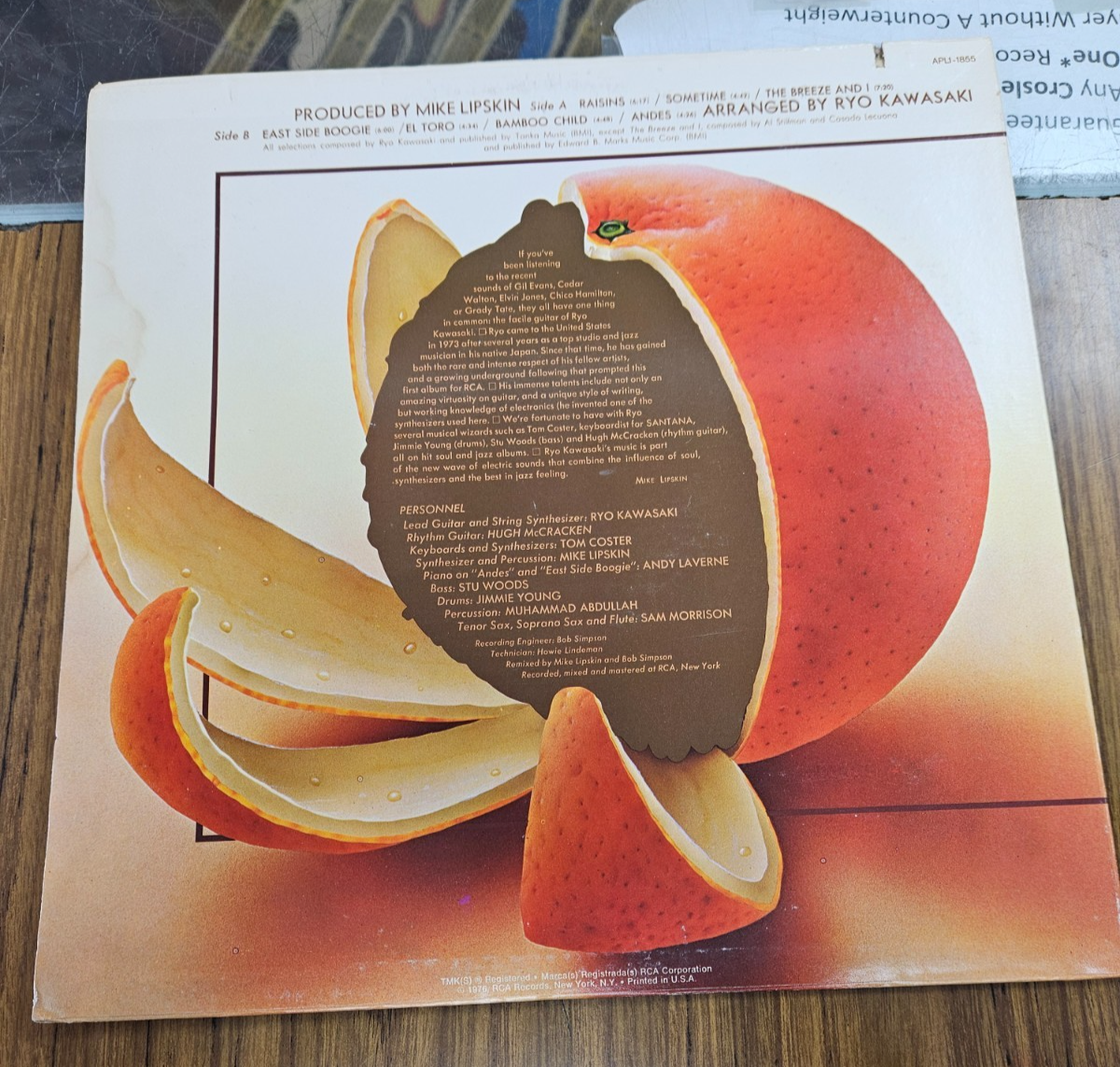 Ryo Kawasaki - Juice LP Stereo Vinyl Record RCA Victor APL1-1855 Black Label VG+4