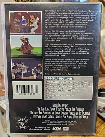 THE DAMN FEW (Season 1 ) Used DVDS VG+ VG+ A Ranger Up Prodution RARE1