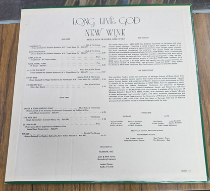 A SIMPLE SONG RICK / RON FRACKER & NEW WINE, LONG LIVE GOD LP COMBO USED VG VG2
